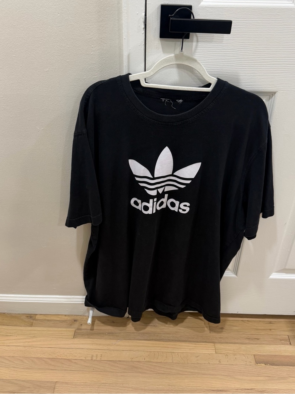 Adidas Originals Black Trefoil Logo T-Shirt Men Size 2XL